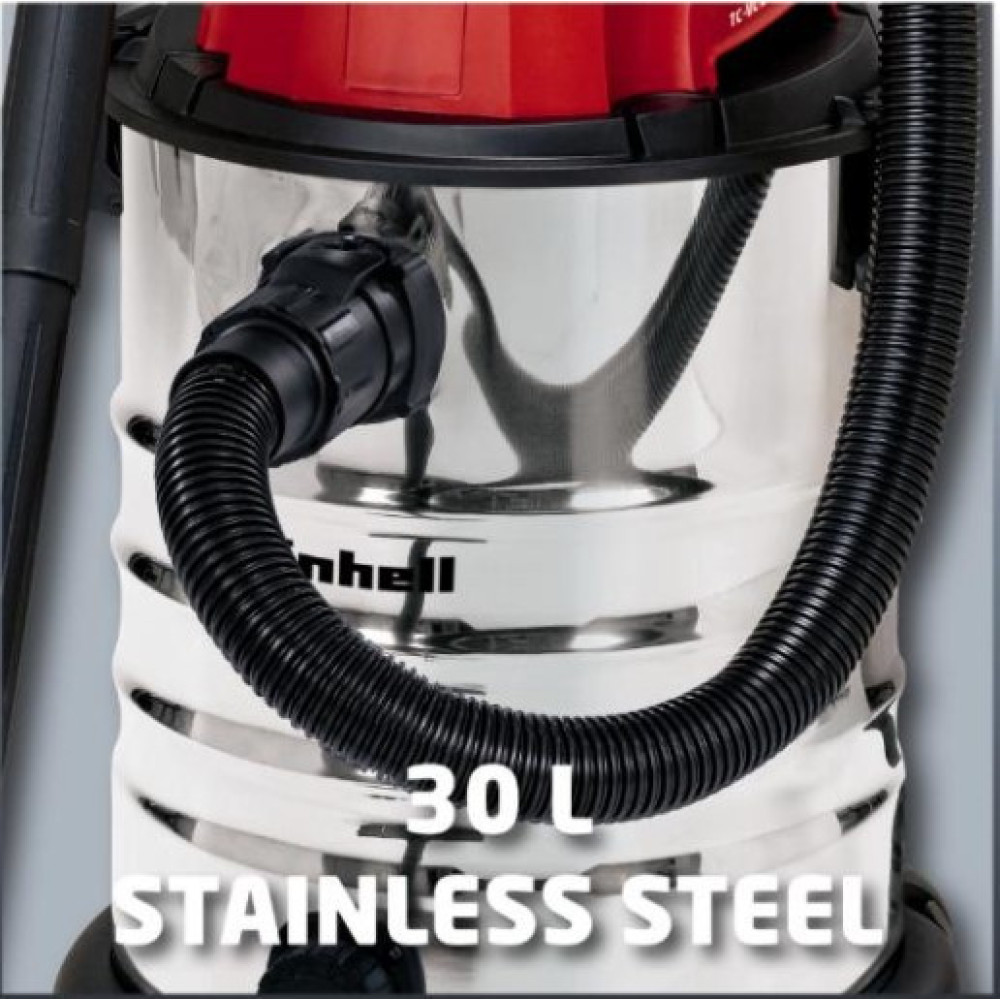Пилосос професійний Einhell TC-VC 1930 S 190мБар контейнер 30л 5.6кг
