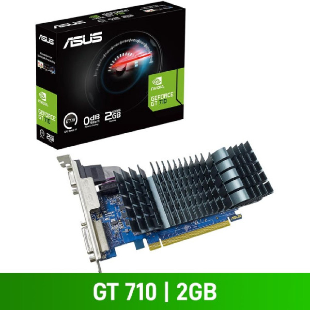 Відеокарта ASUS GeForce GT 710 2GB GDDR3 silent EVO GT710-SL-2GD5-BRK-EVO
