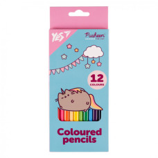 Олівці кольорові Yes 12 кол Pusheen бірюзовий (290721)