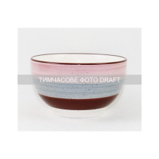 Салатник Ardesto Salerno 700мл, 14см, кераміка, рожевий, сірий, коричневий (AR1114SP)