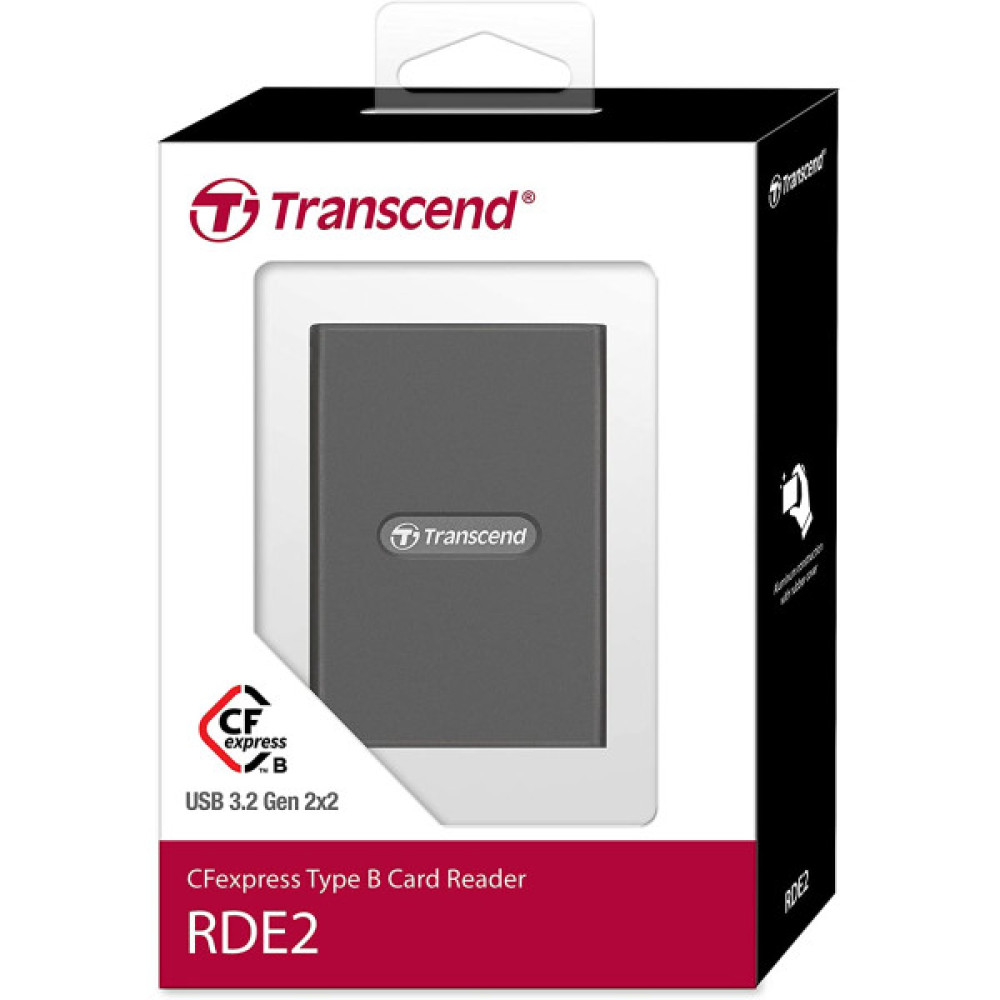 Кардрідер Transcend USB 3.2 Type-C > CFexpress Type B Сірий