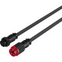 Кабель заряджання/синхронізації HyperX USB-A > USB-C, спіральний, 1.37м, сіро-чорний