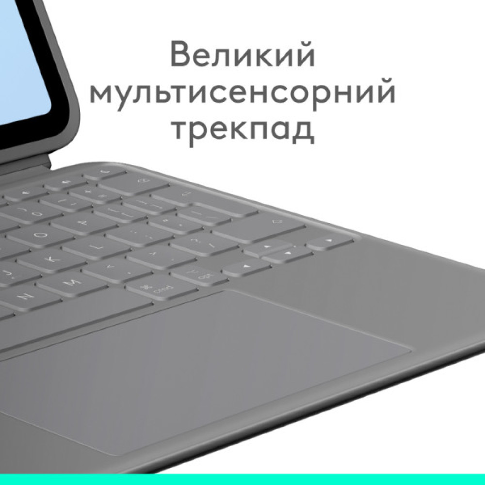 Чохол до планшета Logitech Combo Touch for iPad Air 13-inch (M2) OXFORD GREY - US (L920-012618)