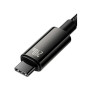 Дата кабель USB-C to USB-C 2.0m 240W Black Baseus (CAWJ040101)