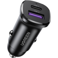 Зарядний пристрій Ugreen 2xUSB 30W (USB-A + USB-C) QC 4.0 Сіра (EC305) (25845)