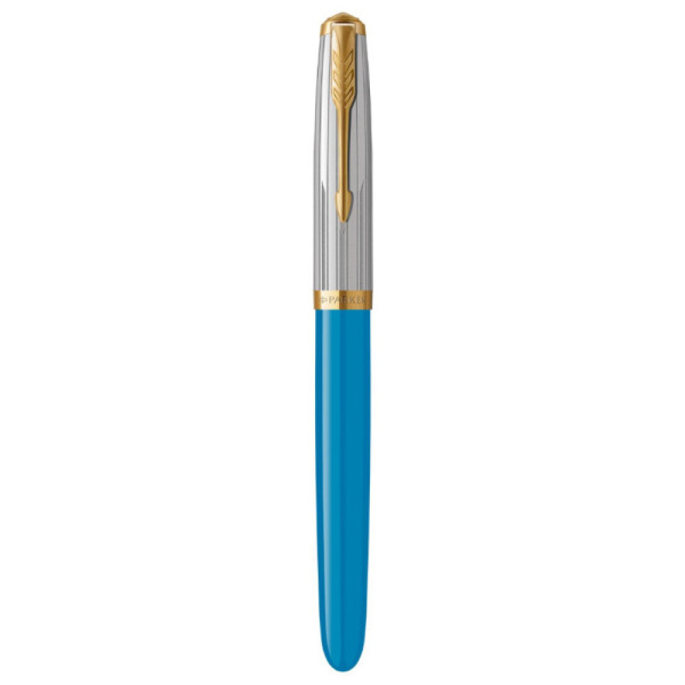 Ручка пір'яна Parker PARKER 51 Premium Turquoise GT  FP F (56 411)