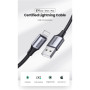 Дата кабель USB 2.0 AM to Lightning 2.0m US199 2.4A Black Ugreen (60158) Дата кабель USB 2.0 AM to Lightning 2.0m US199 2.4A Black Ugreen (60158)