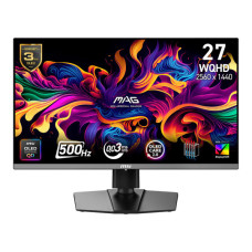 Монітор MSI 26.5" MAG 272QP QD-OLED-X50 2xHDMI, DP, USB-C, Audio, QD-OLED, 2560x1440, 500Hz, 0.03ms, DCI-P3 99%, FreeSync, Pivot, HDR500
