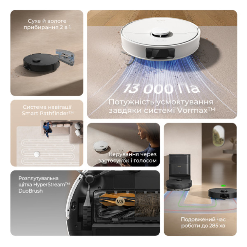 Пилосос Dreame Bot D20 White (RLD35GA)