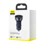 Зарядний пристрій Baseus USB + USB-C QC3.0 65W Particular Digital Display gray (CCKX-C0G)