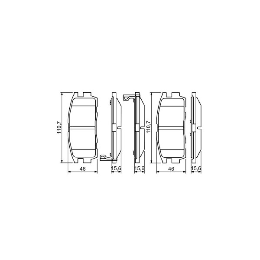 Гальмівні колодки Bosch 0 986 494 251 Гальмівні колодки Bosch 0 986 494 251