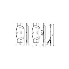 Гальмівні колодки Bosch 0 986 494 526
