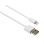 Дата кабель USB 2.0 AM to Lightning PVC 1m white Vinga (VCPDCL1W)