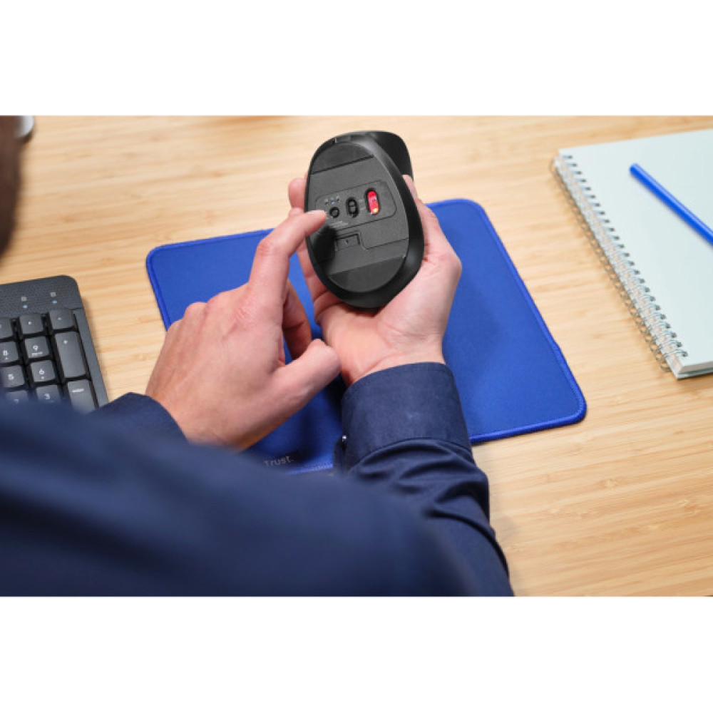 Мишка Trust Bayo+ Ergonomic Wireless/Bluetooth Black (25146)