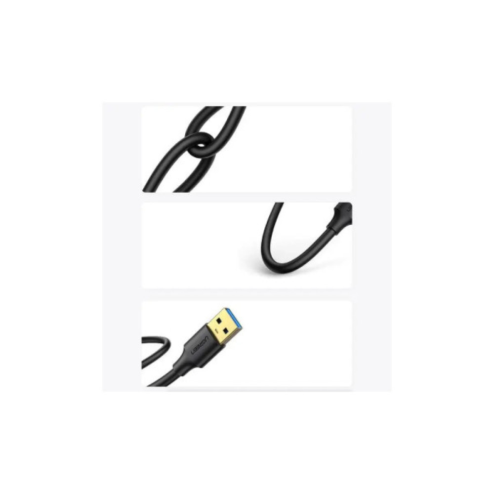 Дата кабель USB 3.0 AM/AM 3.0m US128 black Ugreen (90576)