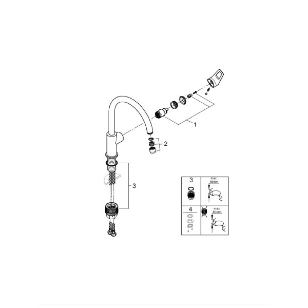 Змішувач Grohe 31232001 (CV031944)