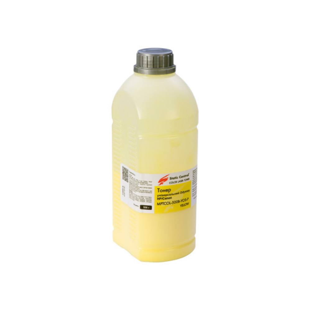 Тонер HP/Canon universal, Yellow Static Control (MPTCOL-500B-YOS-P)