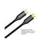 Дата кабель USB-C to USB-C 1.0m USB3.2 (20Gbps 4K PD100W) Gen2 5А black ColorWay (CW-CBPDCC062-BK) Дата кабель USB-C to USB-C 1.0m USB3.2 (20Gbps 4K PD100W) Gen2 5А black ColorWay (CW-CBPDCC062-BK)