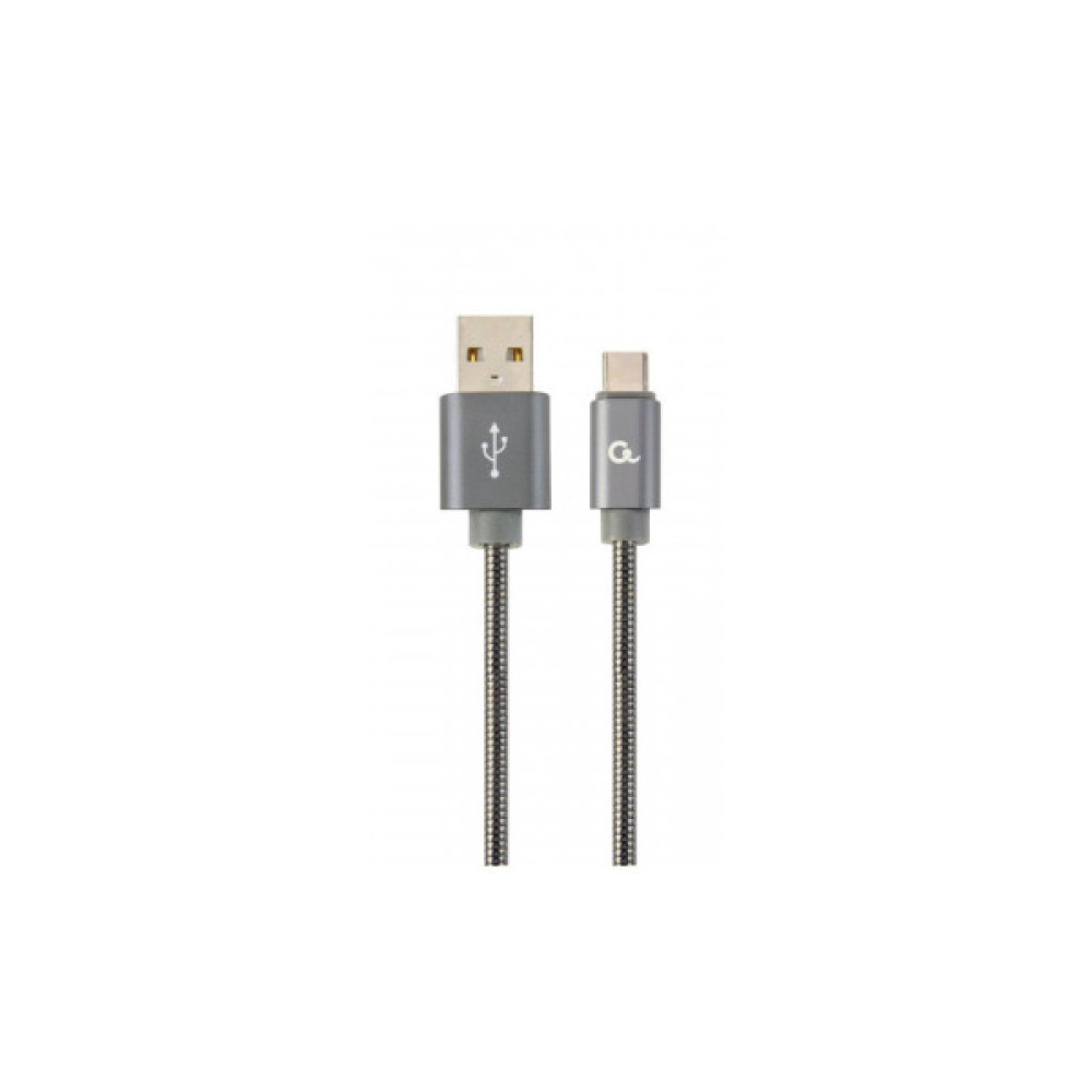 Дата кабель USB 2.0 AM to USB-C 1.0m Cablexpert (CC-USB2S-AMCM-1M-BG)