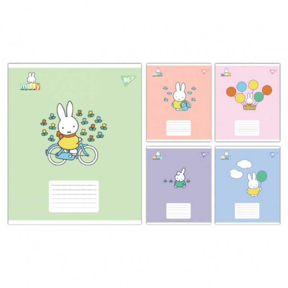 Зошит Yes Miffy Playfull А5 12 аркушів лінія (767632)