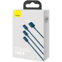 Дата кабель USB 2.0 AM to Lightning + Micro 5P + Type-C 1.5m 3.5A blue Baseus (CAMLTYS-03) Дата кабель USB 2.0 AM to Lightning + Micro 5P + Type-C 1.5m 3.5A blue Baseus (CAMLTYS-03)