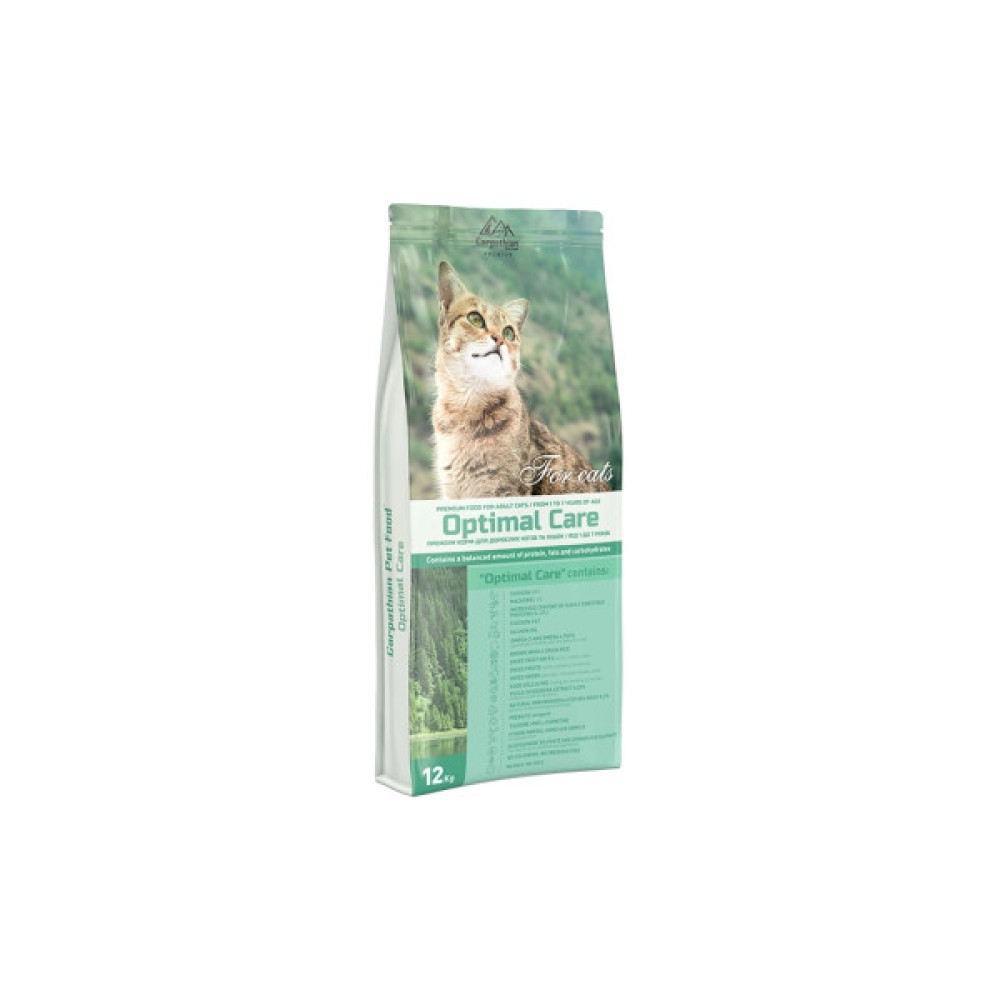 Сухий корм для кішок Carpathian Pet Food Optimal Care 12 кг (4820111140817)