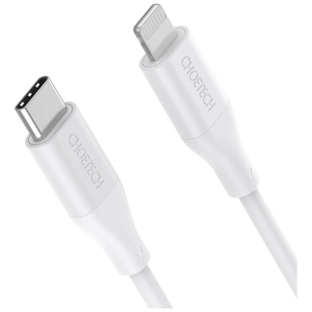 Дата кабель USB-C to Lightning 1.0m USB2.0 30W MFI Choetech (IP0040-WH)