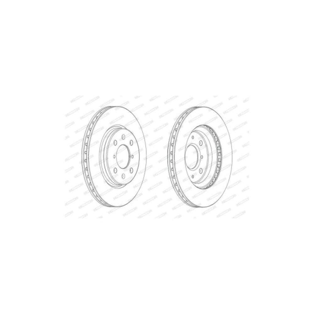 Гальмівний диск FERODO DDF2070C