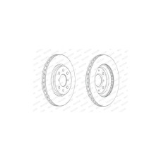 Гальмівний диск FERODO DDF2070C