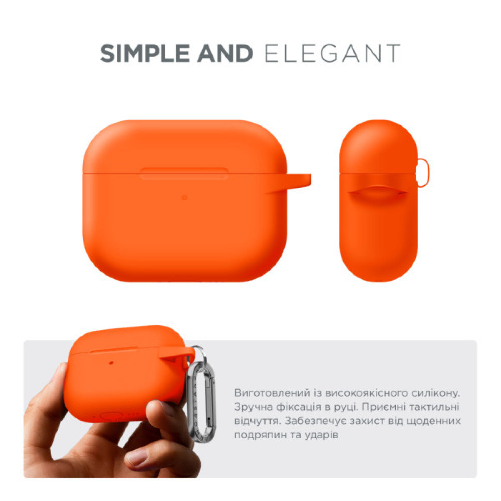 Чохол для навушників Armorstandart Hang Case For Apple AirPods Pro 3 Orange (ARM88278)