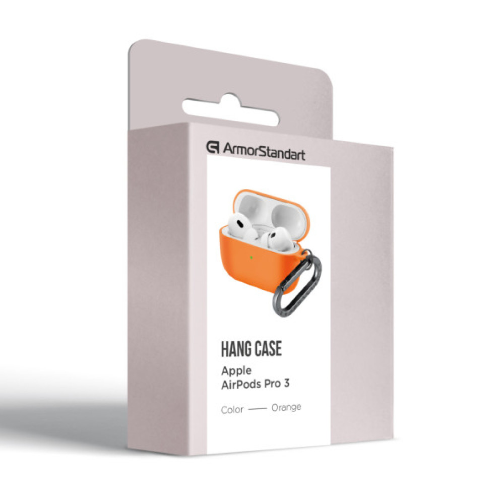 Чохол для навушників Armorstandart Hang Case For Apple AirPods Pro 3 Orange (ARM88278)