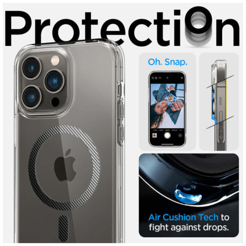 Чохол до мобільного телефона Spigen Apple iPhone 14 Pro Ultra Hybrid MagFit, Carbon Fiber (ACS04971)