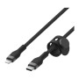 Дата кабель USB-С to Lightning 1.0m BRAIDED SILICONE black Belkin (CAA011BT1MBK) Дата кабель USB-С to Lightning 1.0m BRAIDED SILICONE black Belkin (CAA011BT1MBK)