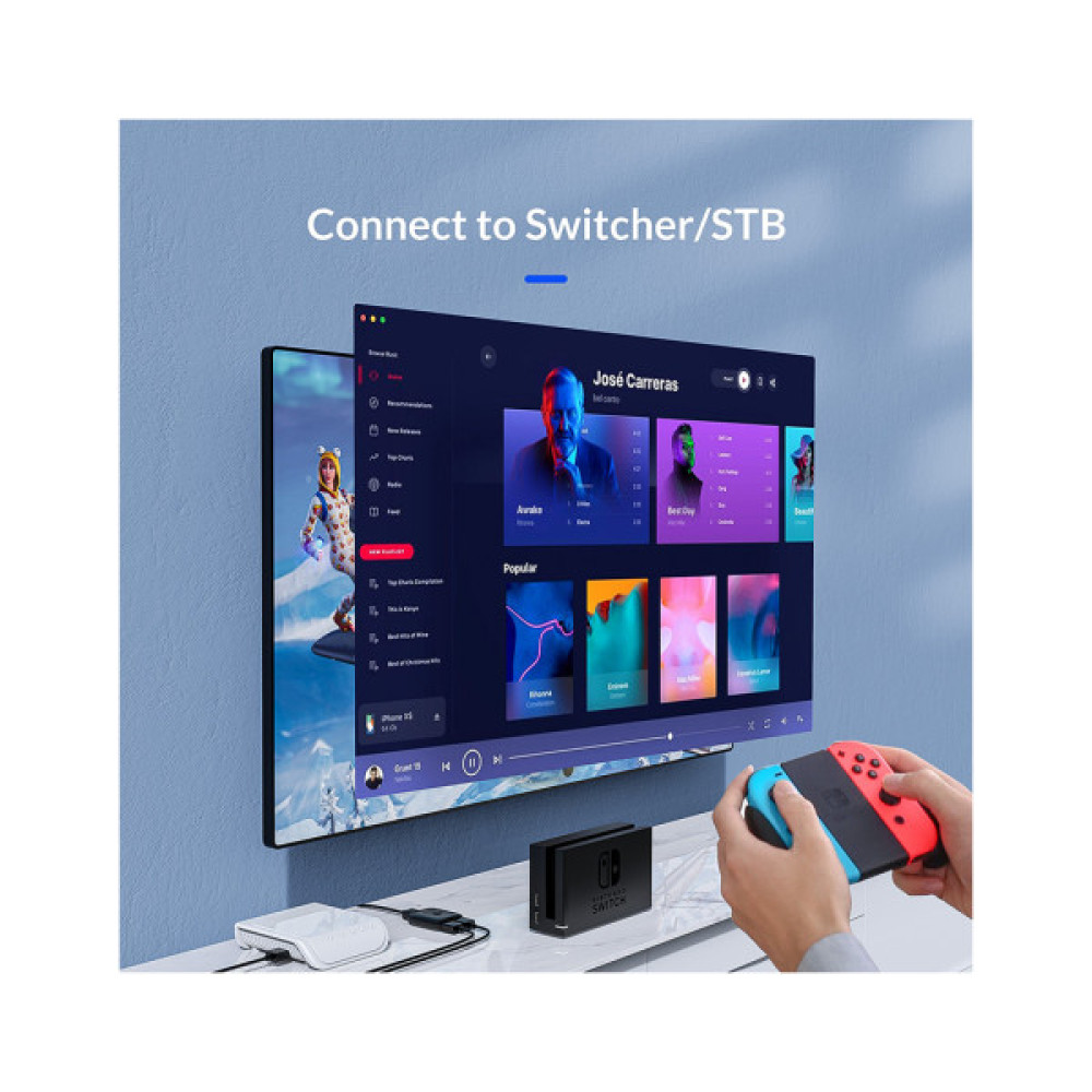 Розгалужувач Orico HDMI 2.0 1x2, 4K (CA913510)