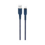Дата кабель USB 2.0 AM to Lightning 1.0m 2.4A nylon X59 blue HOCO (6931474744883)
