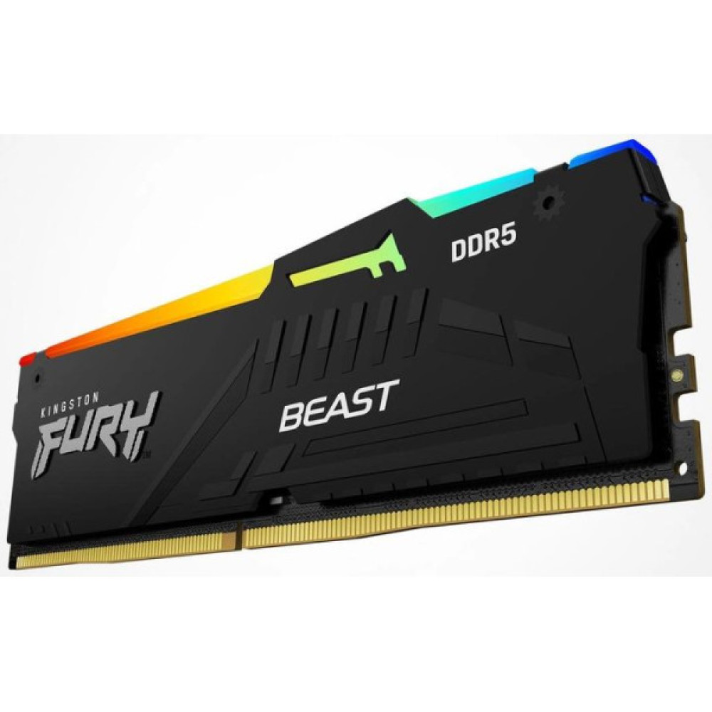 Пам'ять ПК Kingston DDR5 16GB 5600 FURY Beast  RGB