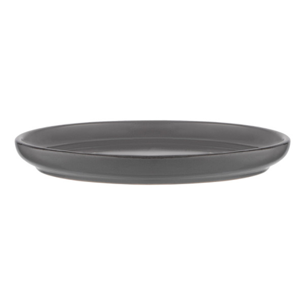 Тарілка Ardesto Lazio, 20.5см, кераміка, сірий темний (AR1620DG)