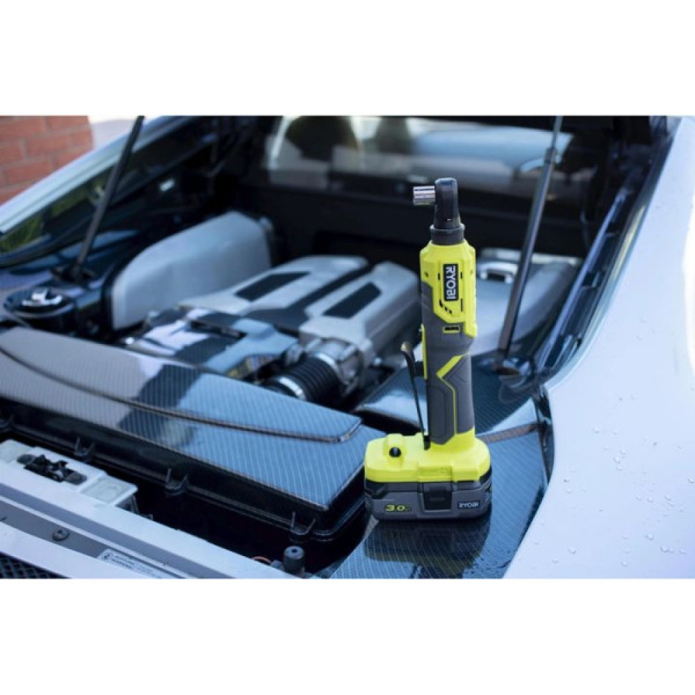Тріскачка акумуляторна Ryobi ONE+ R18RW2-0 18В 280об·хв 60Нм 1/4" 4 положення головки 1кг без АКБ та ЗП