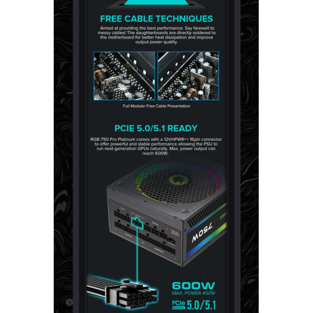 GAMEMAX RGB 750 PRO (ATX3.1 PCIe5.1)