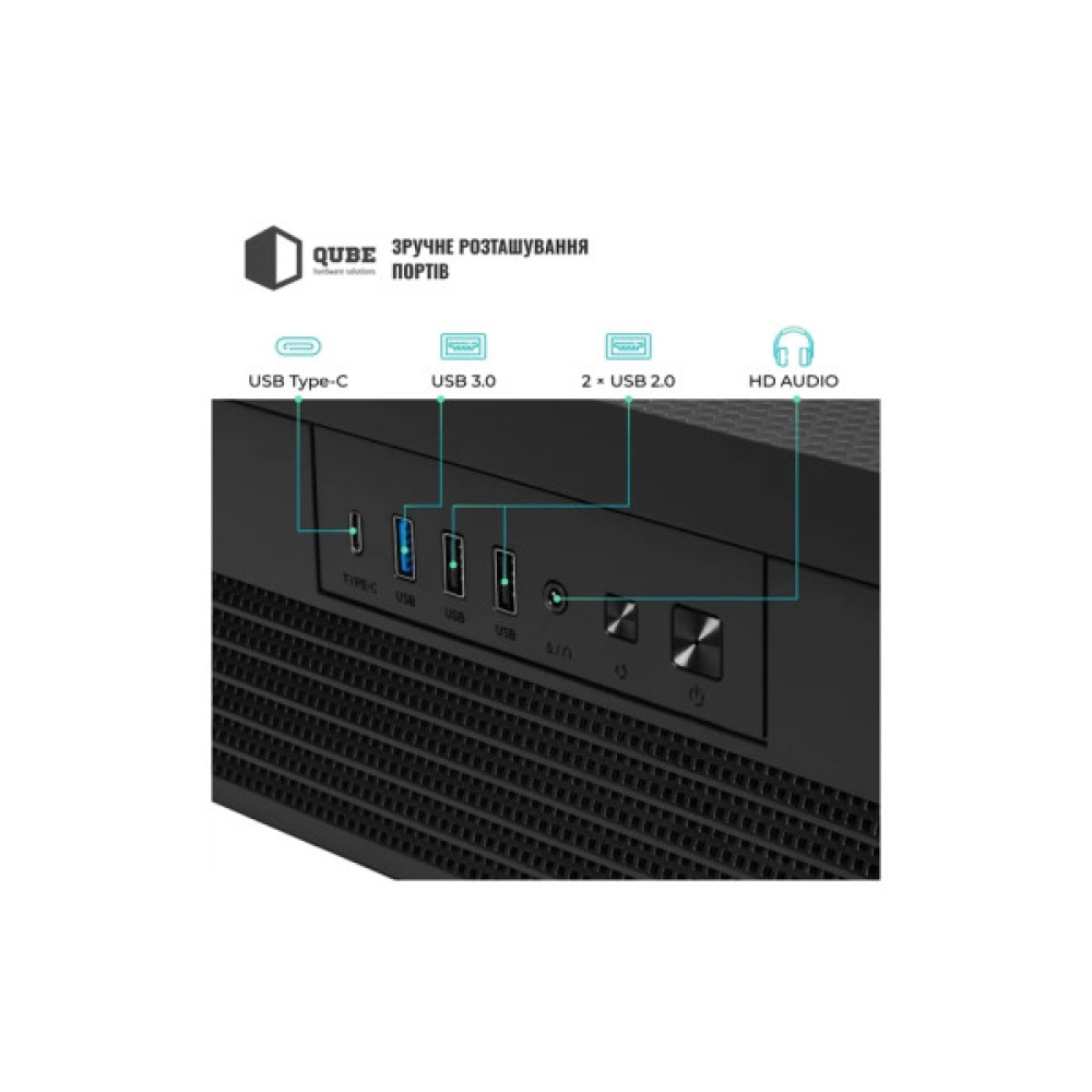 Корпус для ПК Qube FORT_GBNU3