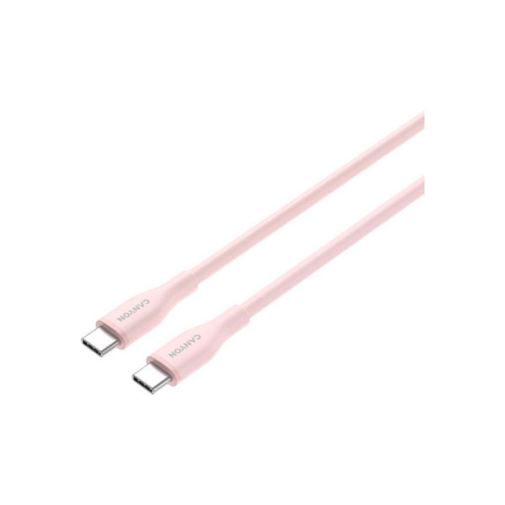 Дата кабель USB-C to USB-C 1.0m CC60SC10 60W Silicon Pink Sand Canyon (CNS-CC60SC10PS)