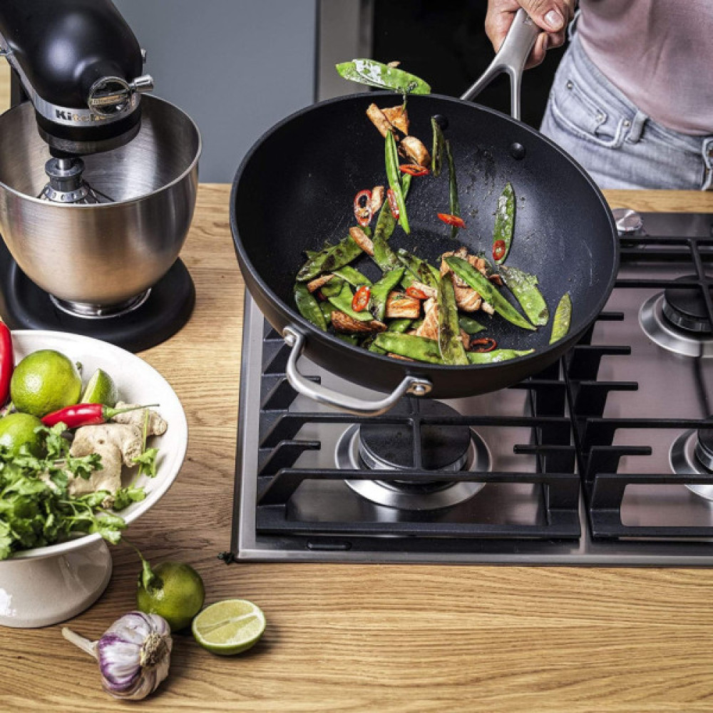 Сковорода KitchenAid Wok FHA 30 см з керамічним покриттям (CC005696-001)