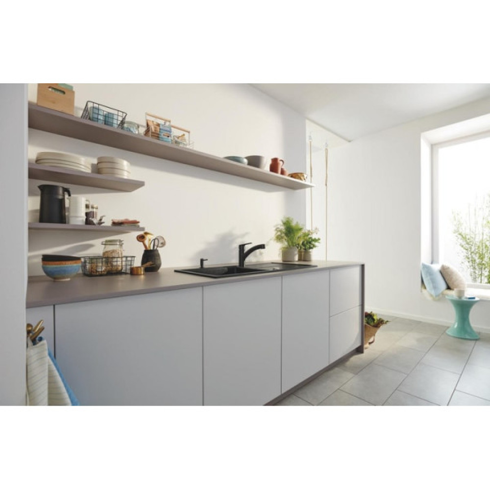 Дозатор для мийних засобів Grohe Contemporary, 500мл, чорний матовий