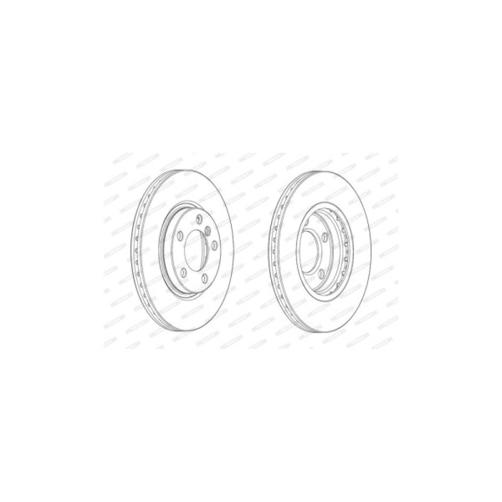 Гальмівний диск FERODO DDF2125C