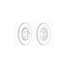 Гальмівний диск FERODO DDF2125C