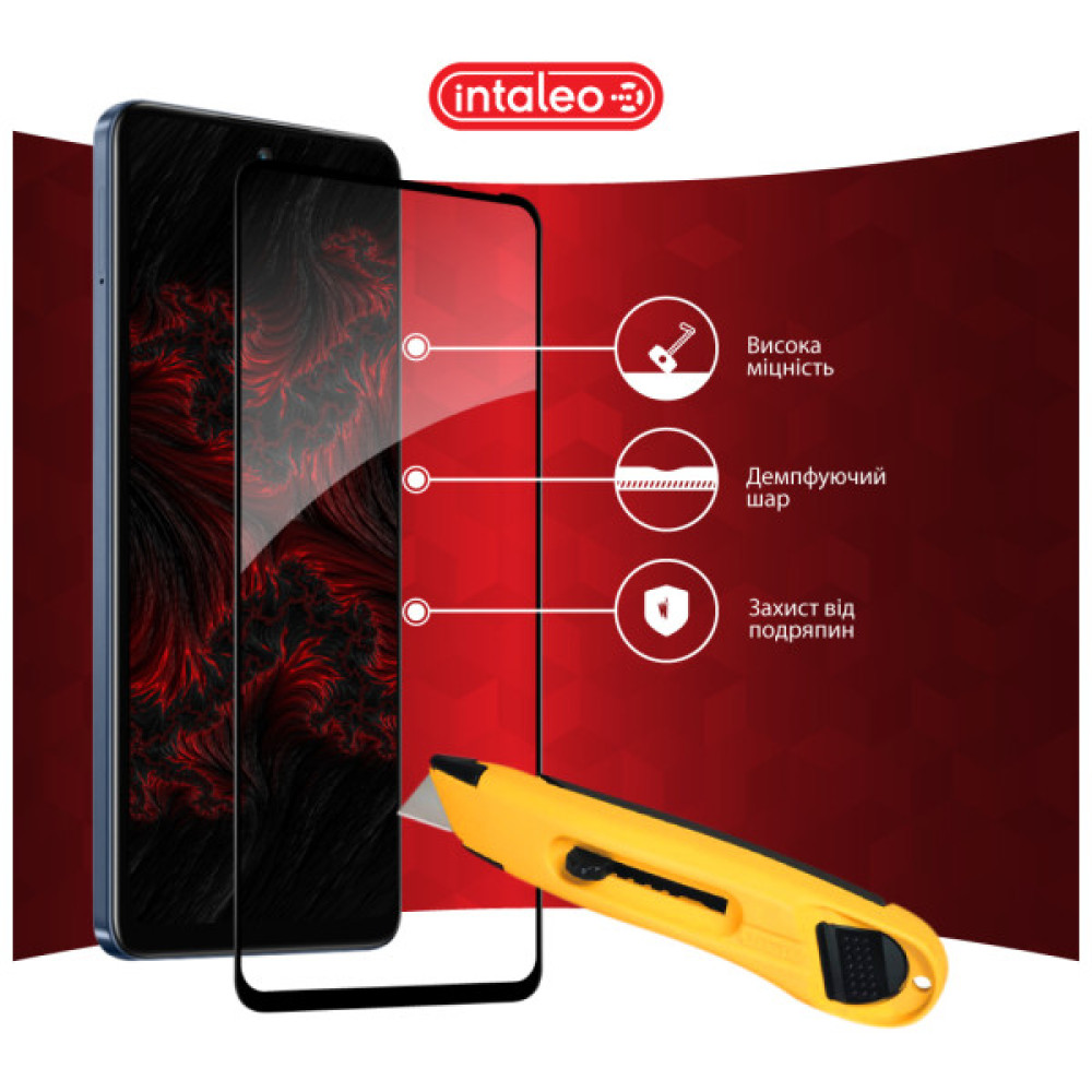 Скло захисне Intaleo Full Glue Infinix Hot 50 4G Black (1283126607318)