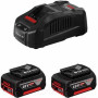 Набір акумулятора та зарядного пристрою Bosch Professional GBA 2х18В, 4А·год + 2хGAL 18В-40, 18В, 4А·год
