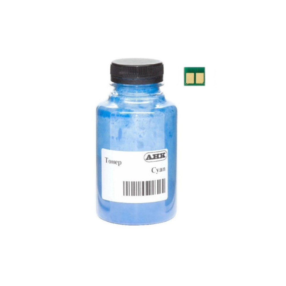 Тонер HP CLJ Pro 3203/3303, W2221A, chip, 40г Cyan AHK (50000772)