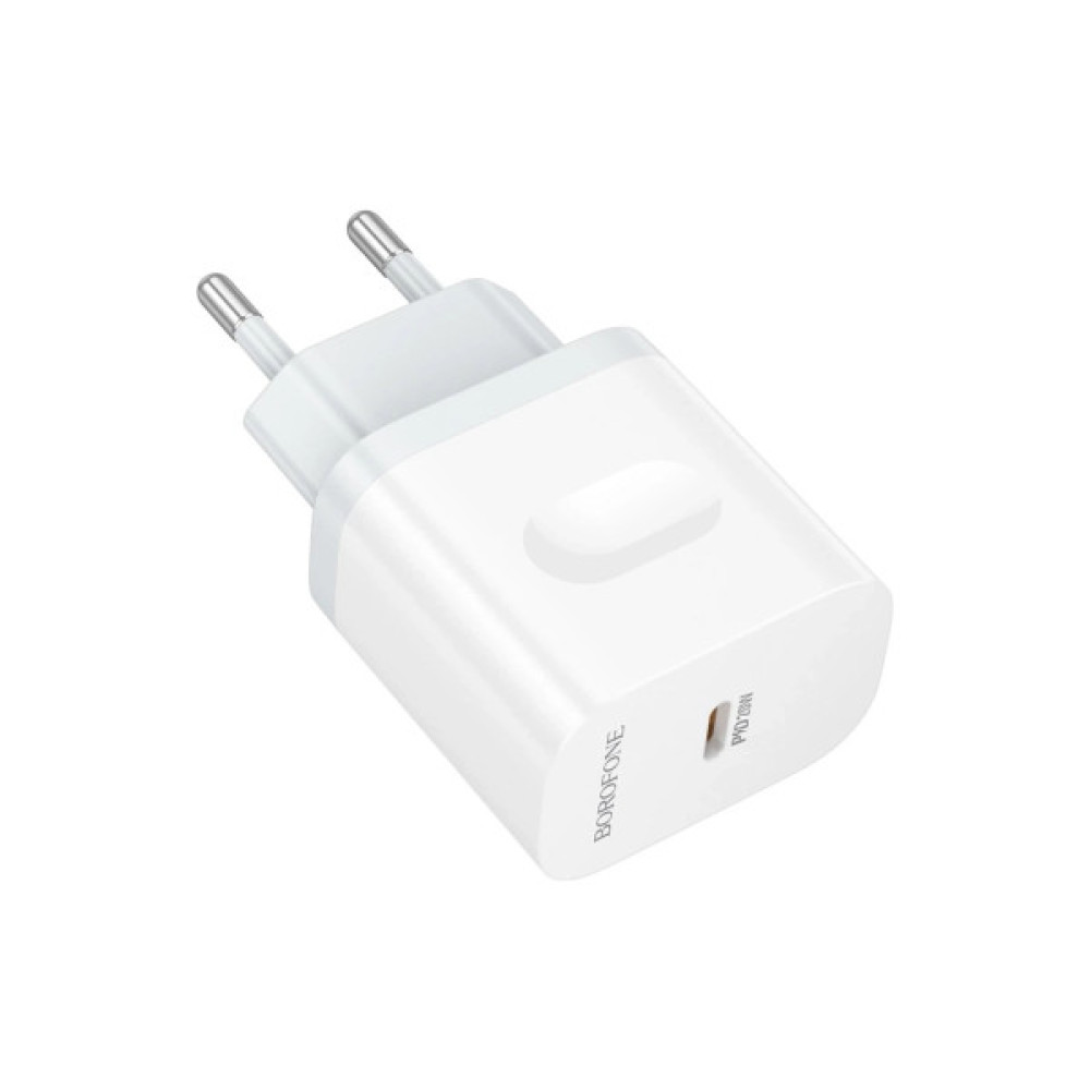 Зарядний пристрій BOROFONE BA99A USB-C PD20W white (6941991121357)