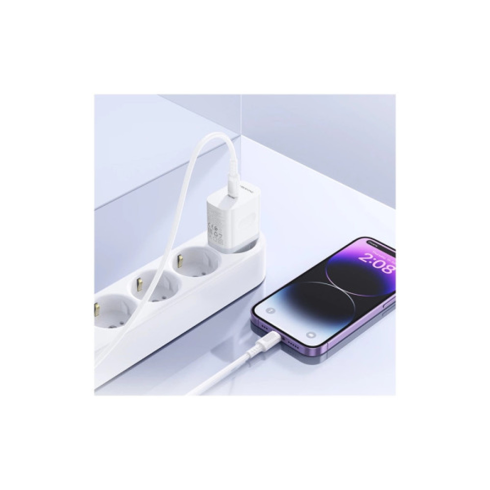 Зарядний пристрій BOROFONE BA99A USB-C PD20W white (6941991121357)